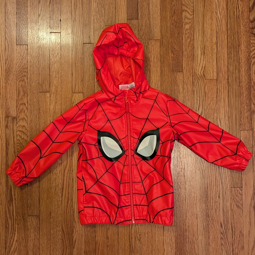 Marvel Red Spider-Man Hooded Rain Coat